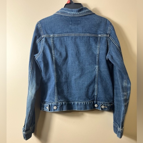 Denim Blue Jean Jacket by Old Navy Size Medium Country Casual Western Trucker - Picture 2 of 7